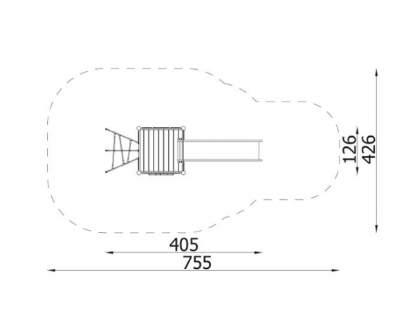 Robinia, robinio, design, leikkipuisto, leikkiväline, kiipeilyteline, liukumäki, akaasia