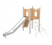 Robinia, robinio, design, leikkipuisto, leikkiväline, kiipeilyteline, liukumäki, akaasia